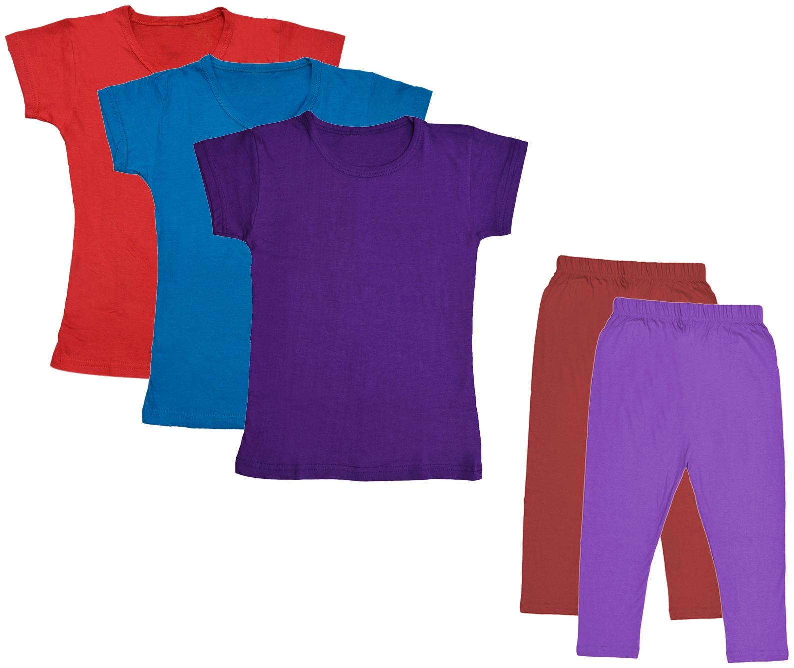 

Kavya Girl Cotton Top Bottom Set - Multi