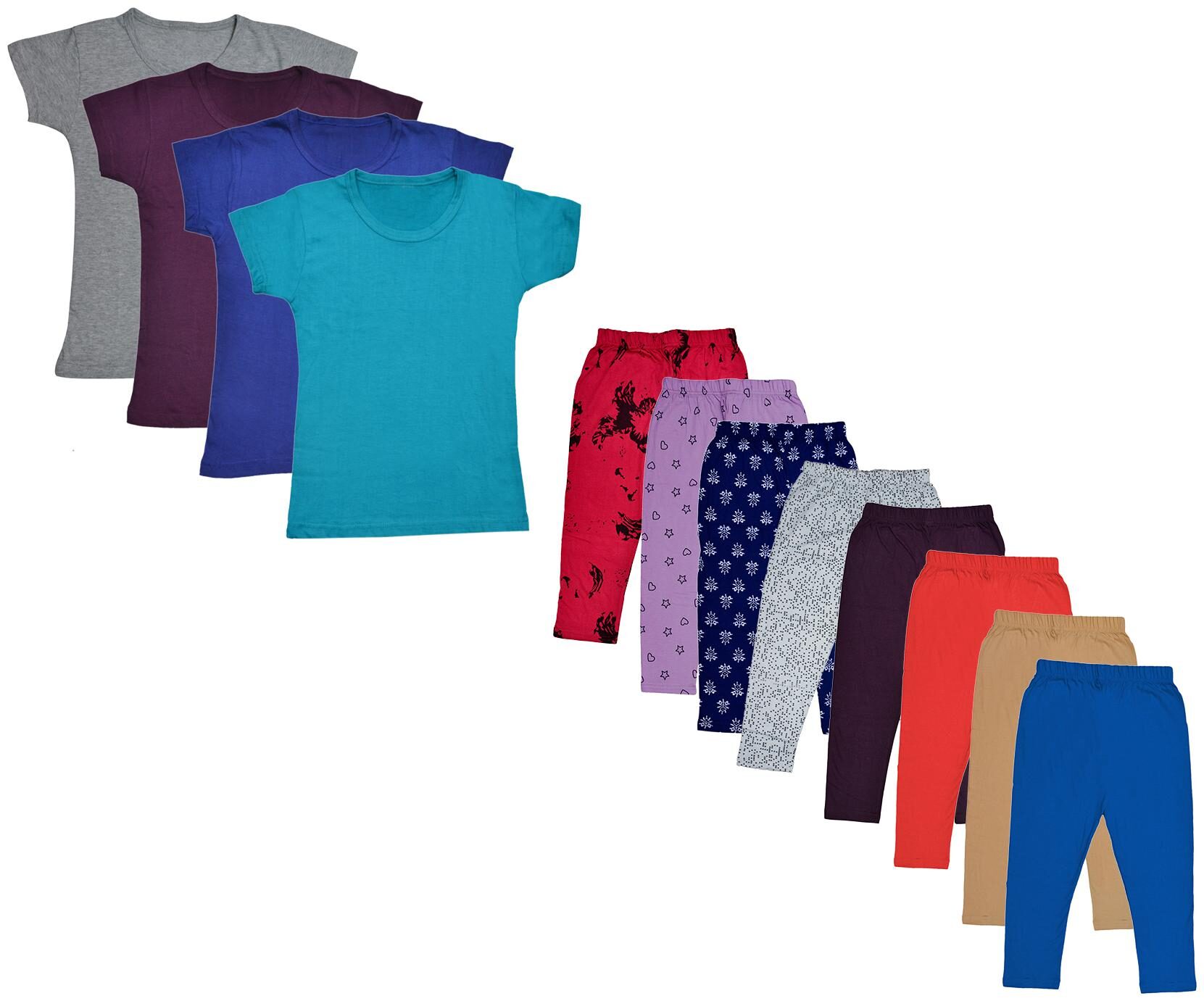 

Kavya Girl Cotton Top Bottom Set - Multi