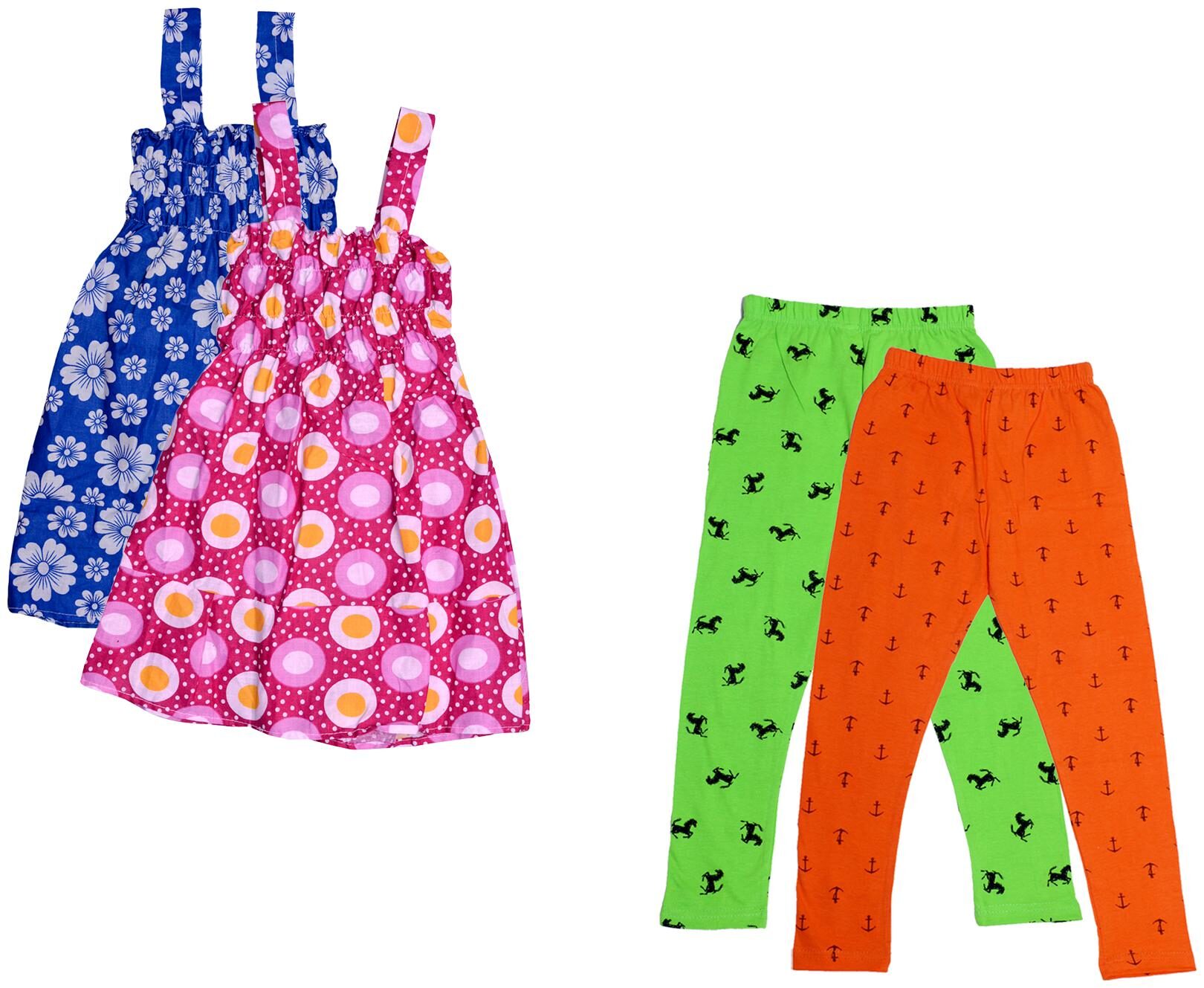 

Kavya Girl Cotton Top Bottom Set - Multi