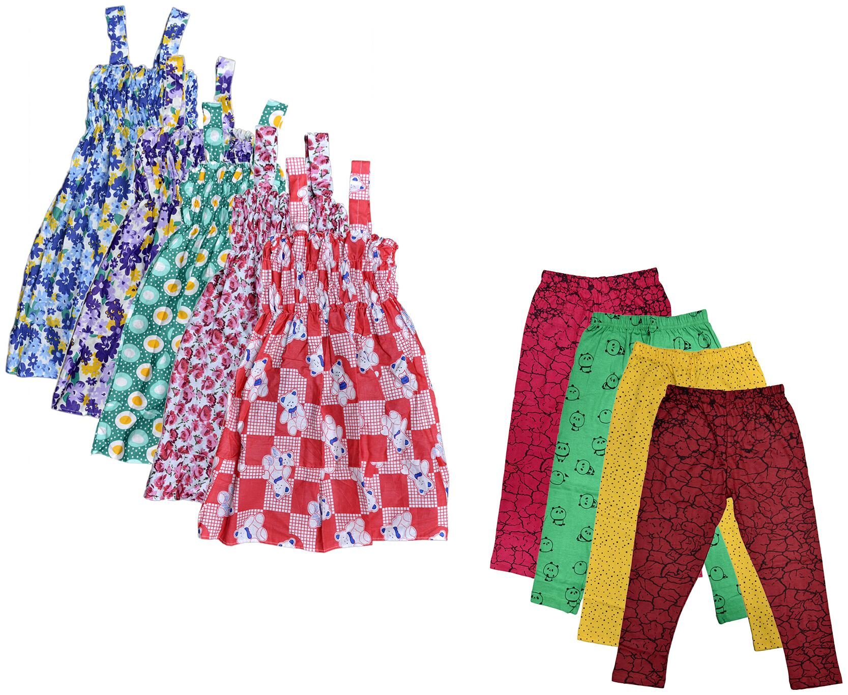 

Kavya Girl Cotton Top Bottom Set - Multi