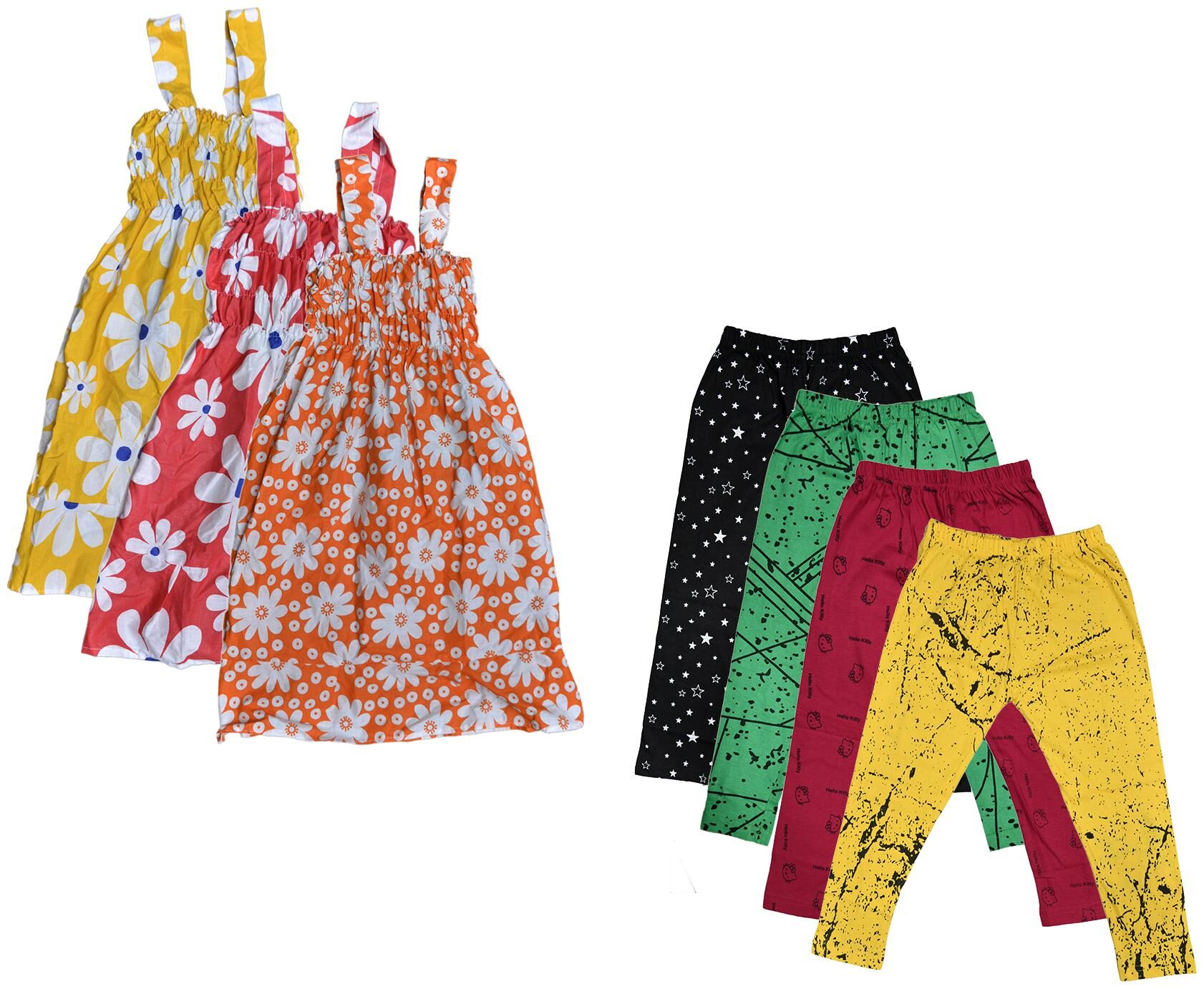 

Kavya Girl Cotton Top Bottom Set - Multi