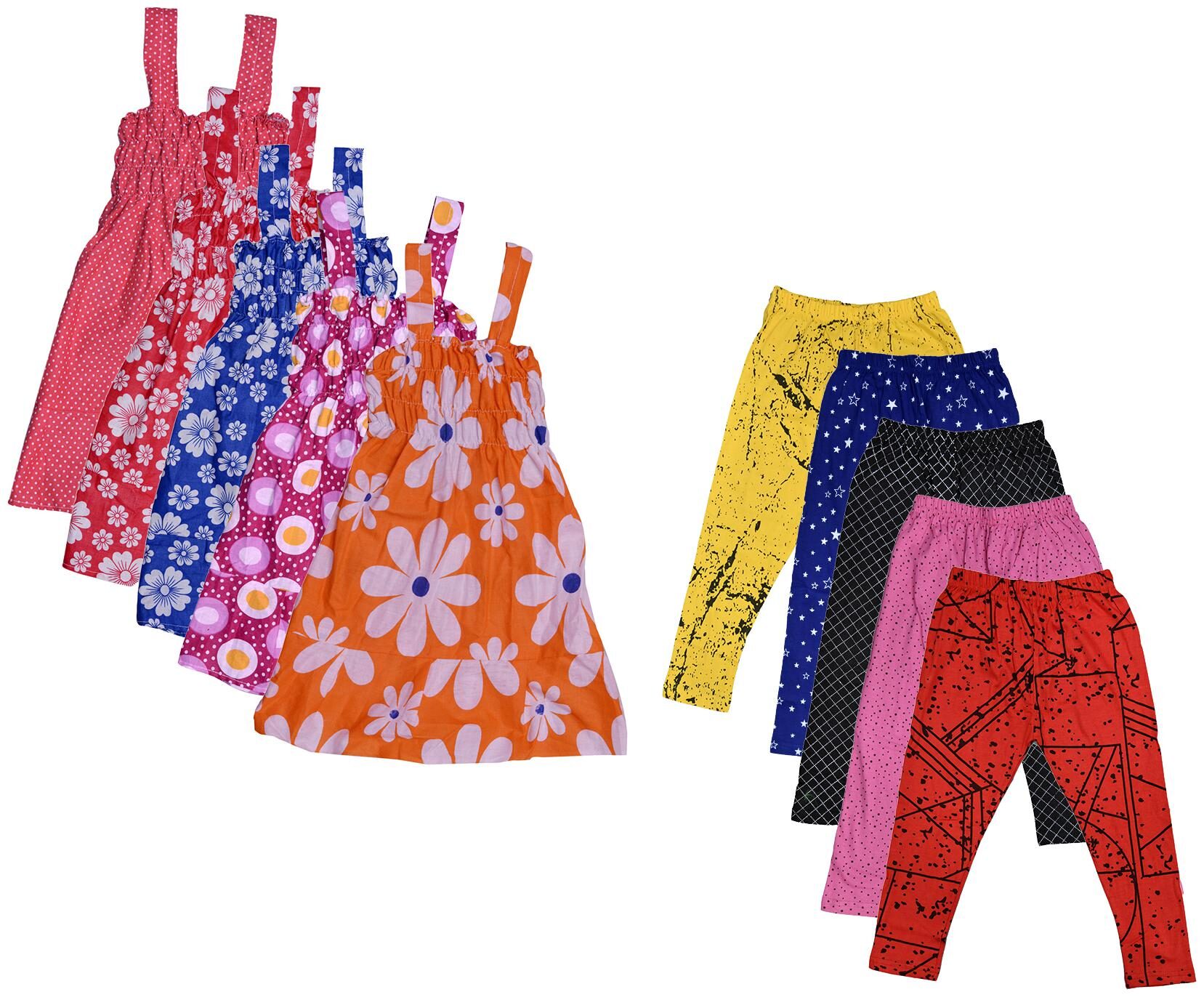

Kavya Girl Cotton Top Bottom Set - Multi