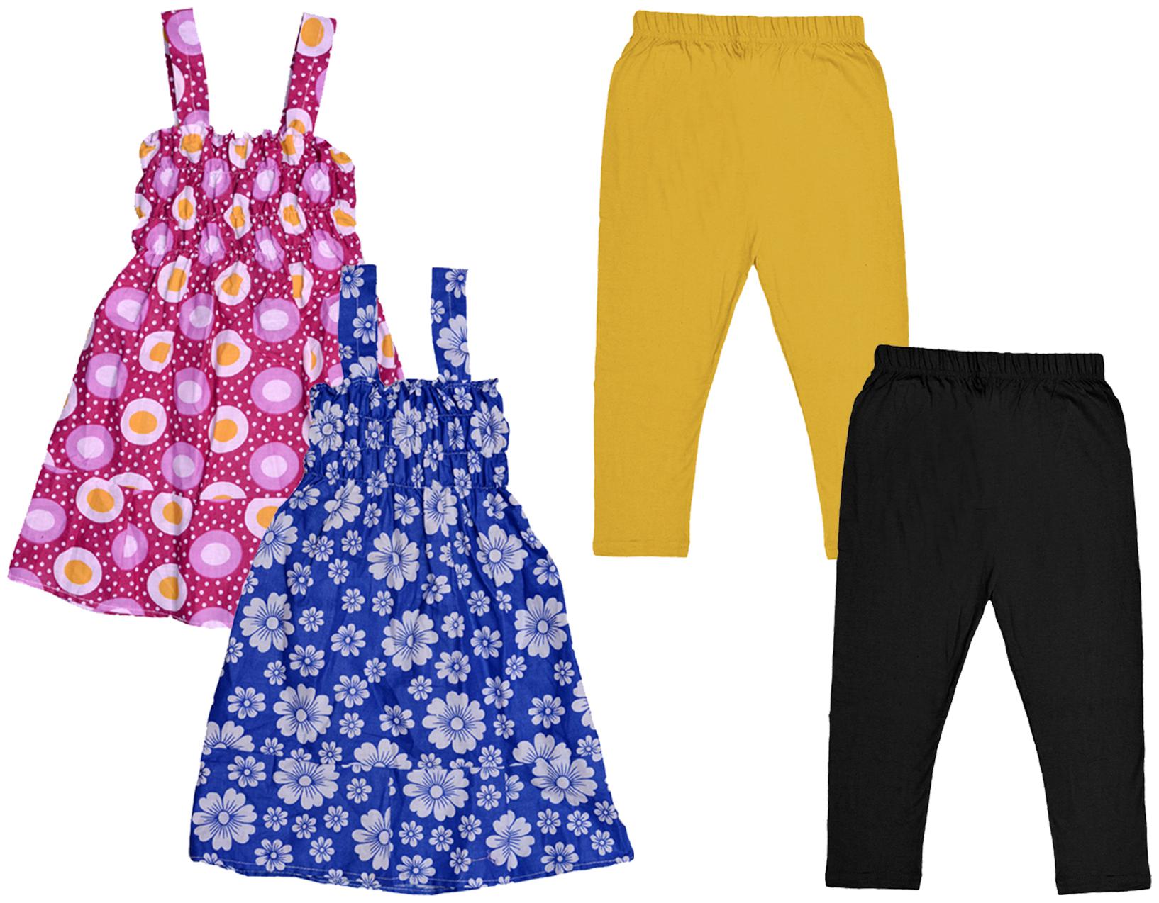 

Kavya Girl Cotton Top Bottom Set - Multi