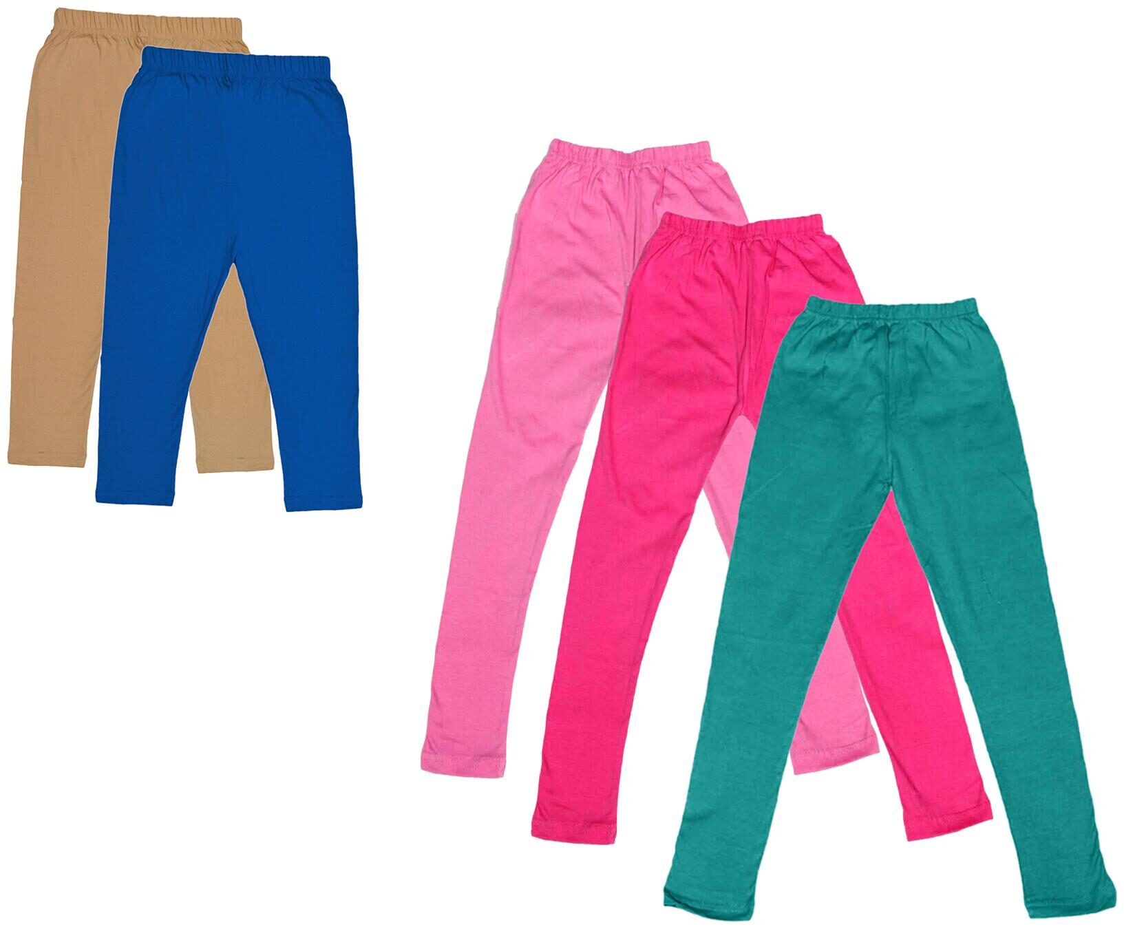 

Kavya Girl Cotton Solid Capri - Multi