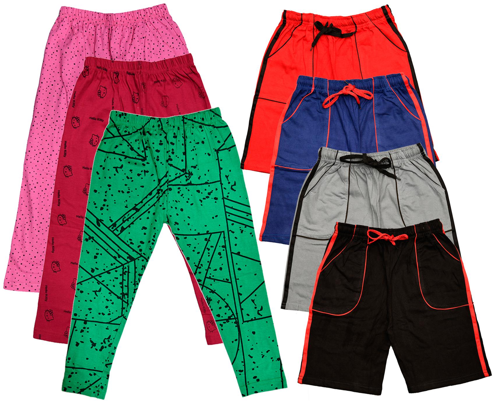 

Kavya Girl Cotton Printed Capri - Multi