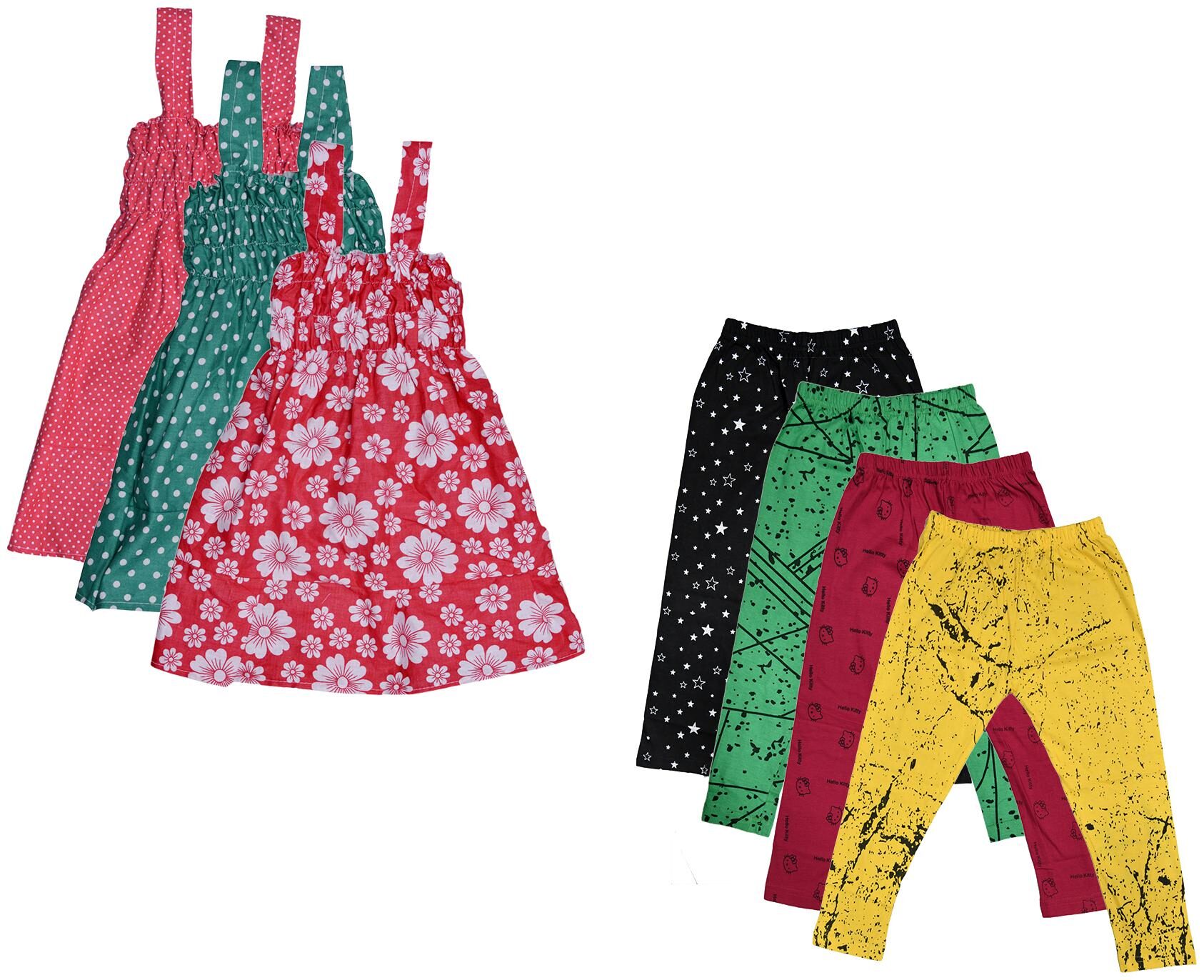 

Kavya Girl Cotton Top Bottom Set - Multi