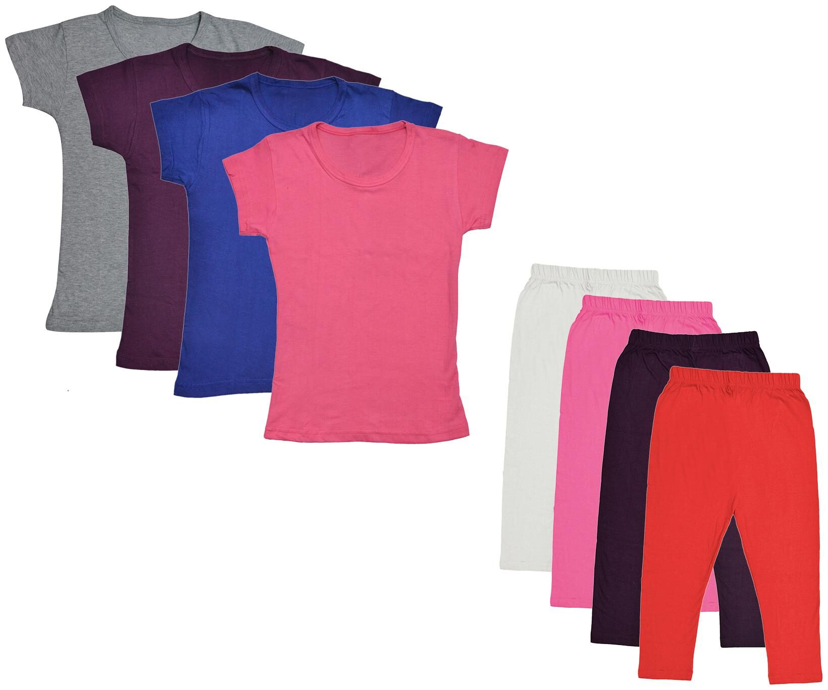 

Kavya Girl Cotton Top Bottom Set - Multi