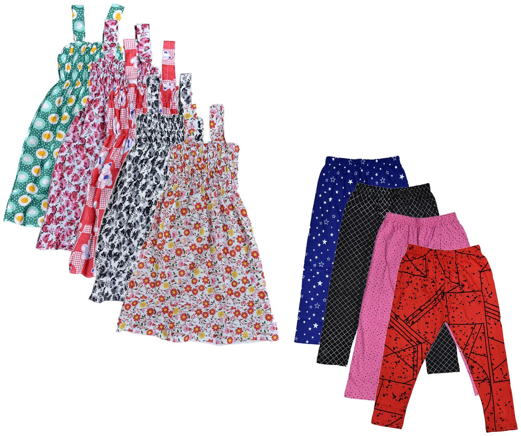 

Kavya Girl Cotton Top Bottom Set - Multi