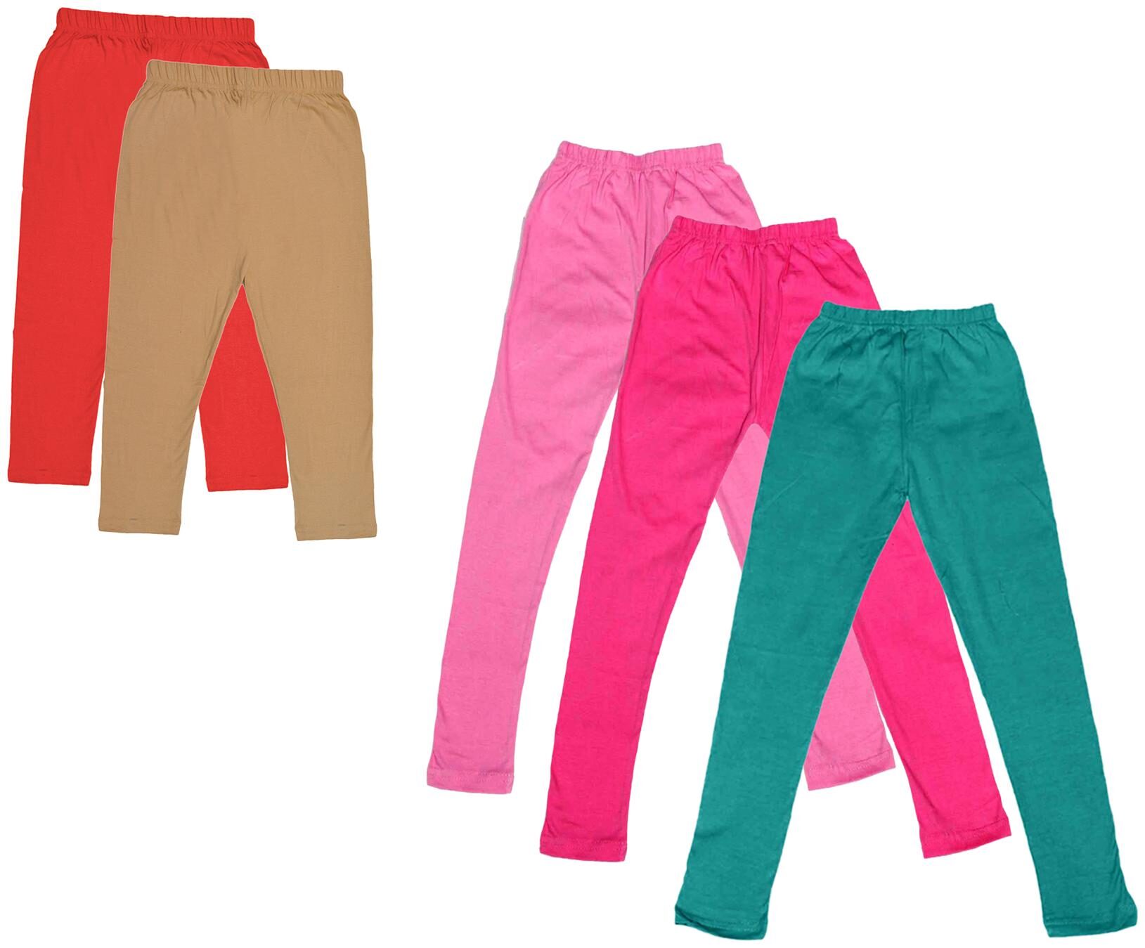 

Kavya Girl Cotton Solid Capri - Multi