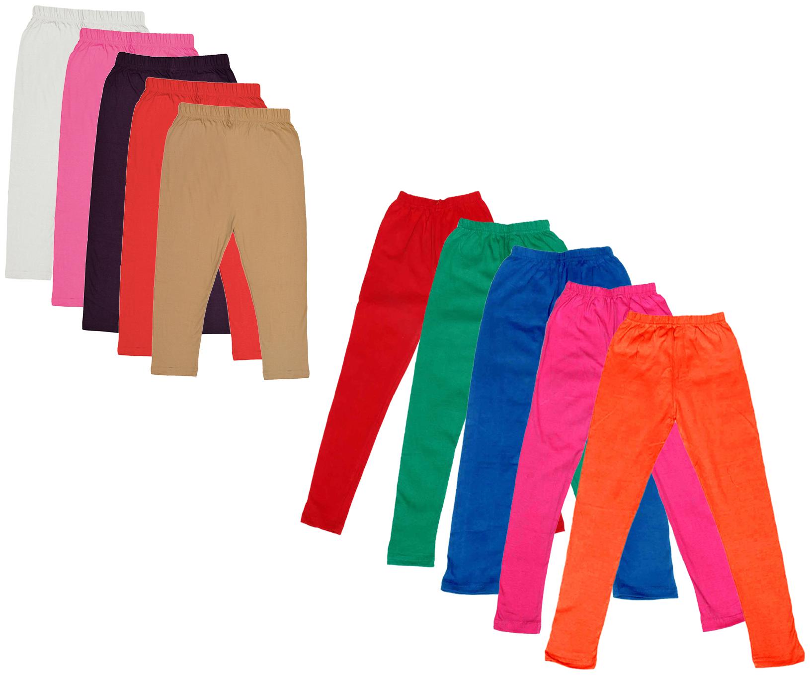

Kavya Girl Cotton Solid Capri - Multi