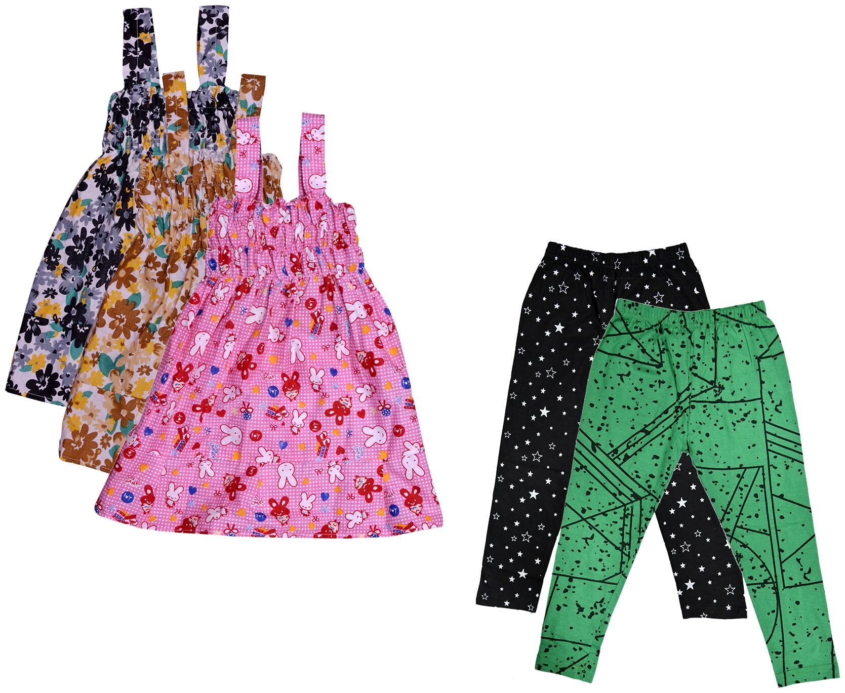 

Kavya Girl Cotton Top Bottom Set - Multi