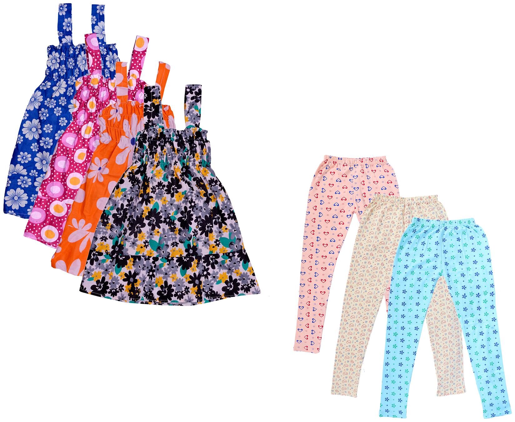 

Kavya Girl Cotton Top Bottom Set - Multi