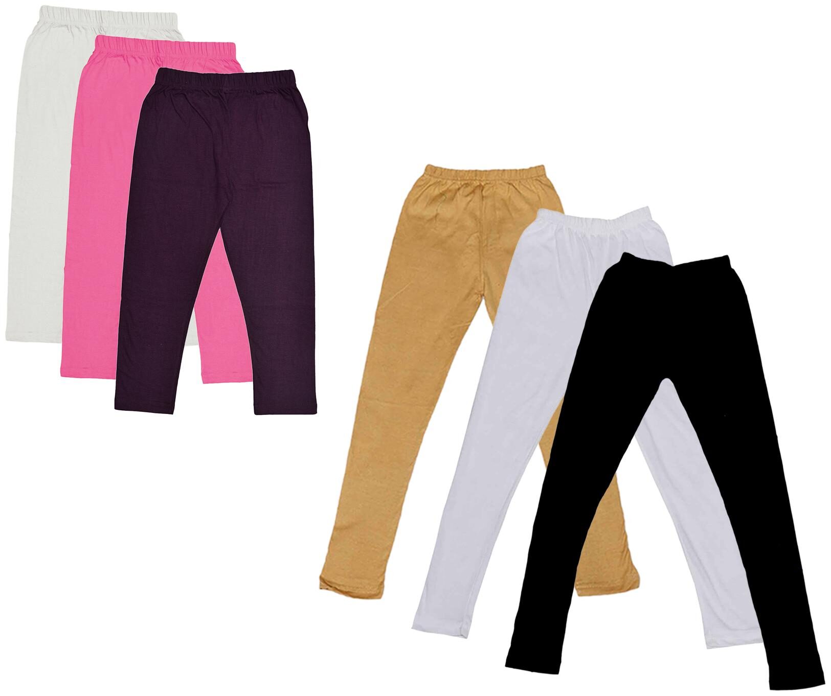 

Kavya Girl Cotton Solid Capri - Multi