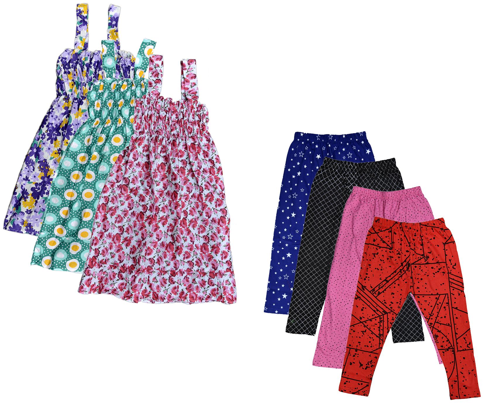 

Kavya Girl Cotton Top Bottom Set - Multi