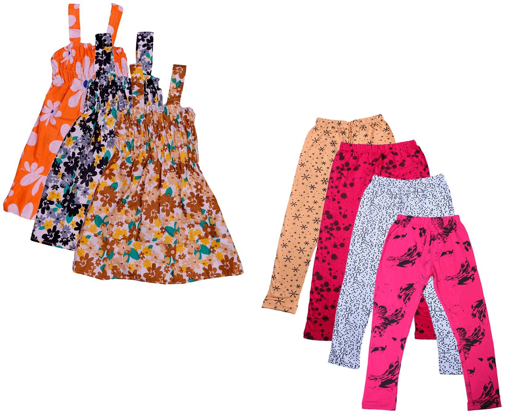 

Kavya Girl Cotton Top Bottom Set - Multi