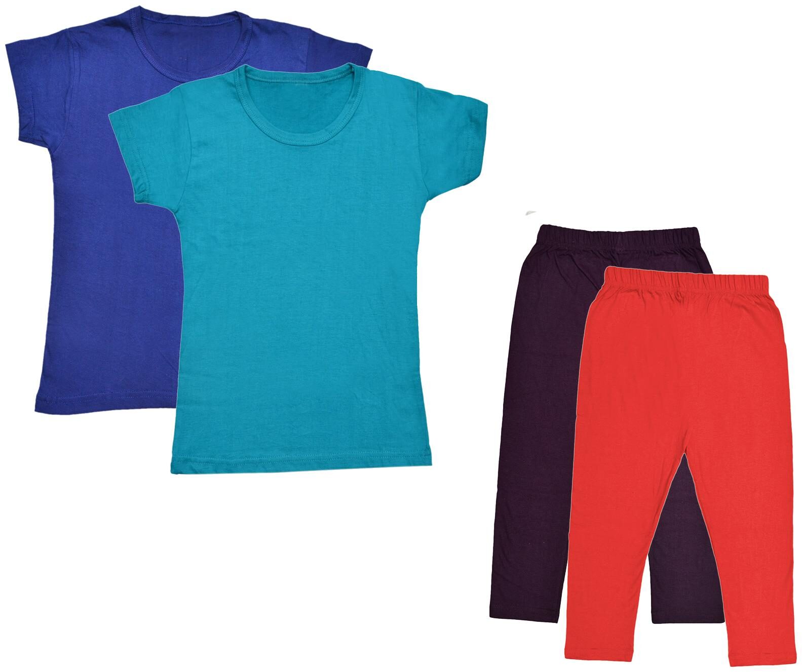 

Kavya Girl Cotton Top Bottom Set - Multi