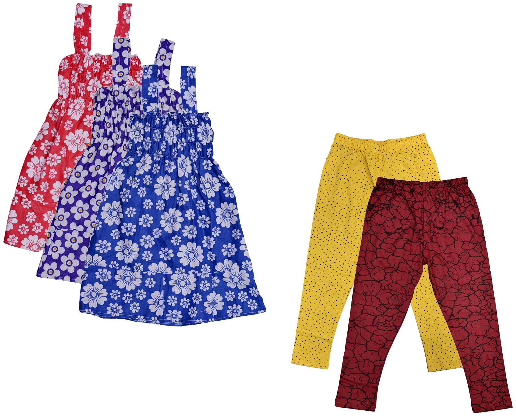 

Kavya Girl Cotton Top Bottom Set - Multi