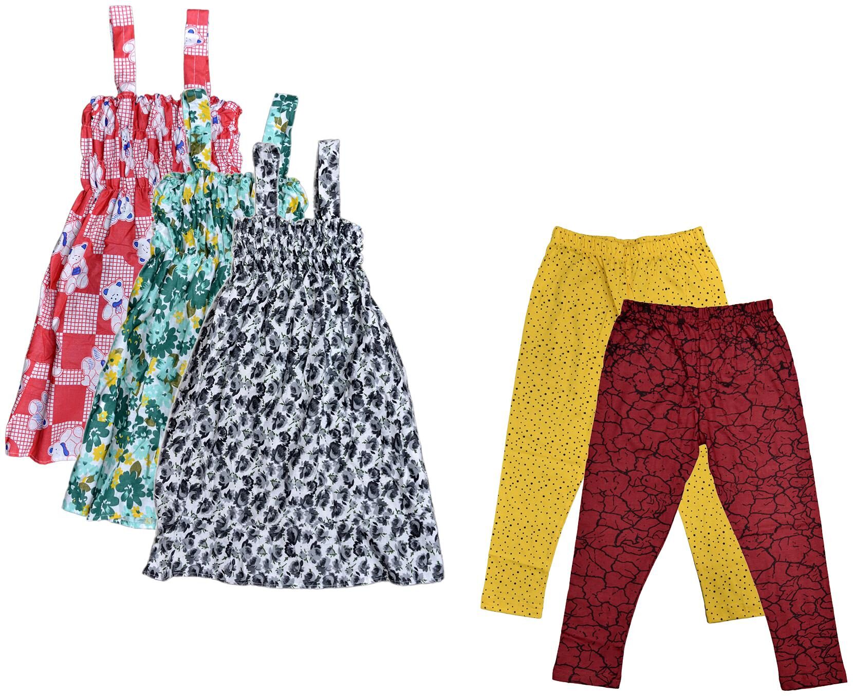 

Kavya Girl Cotton Top Bottom Set - Multi
