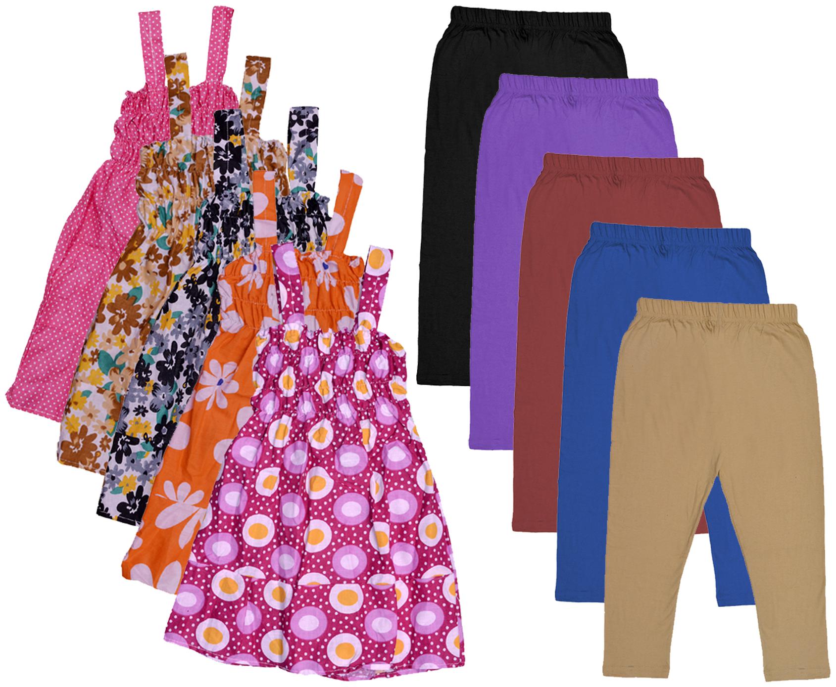 

Kavya Girl Cotton Top Bottom Set - Multi