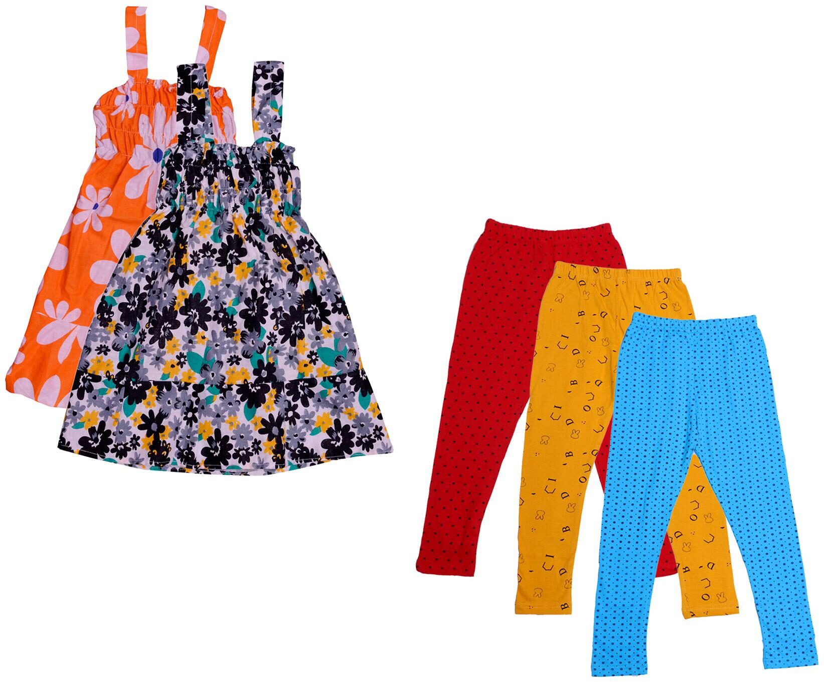 

Kavya Girl Cotton Top Bottom Set - Multi