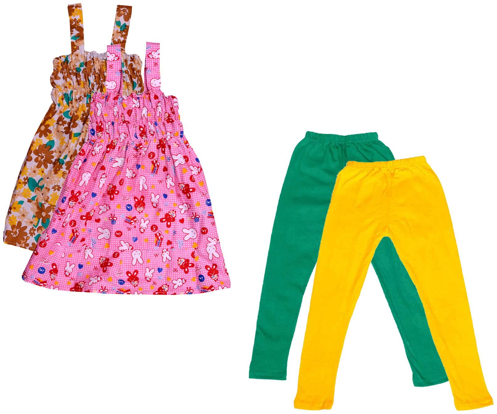 

Kavya Girl Cotton Top Bottom Set - Multi