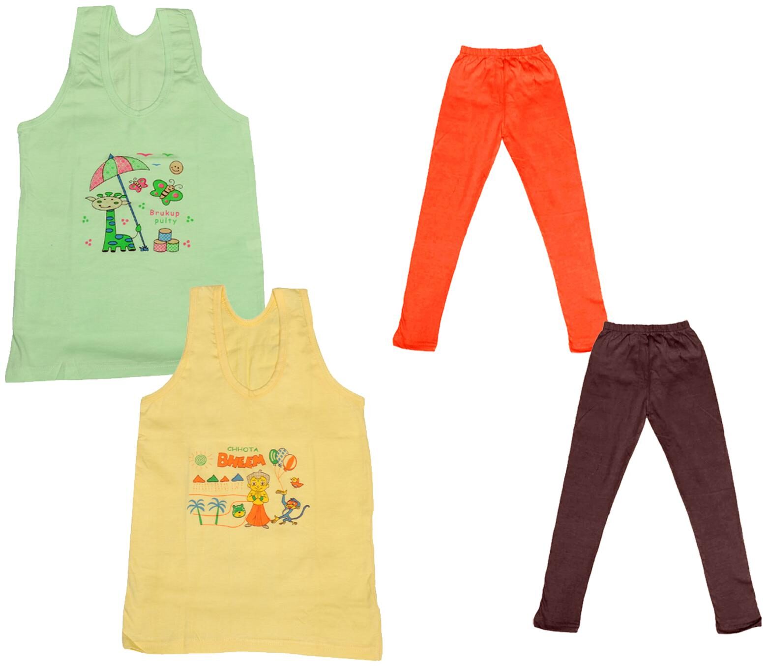 

Kavya Girl Cotton Top Bottom Set - Multi