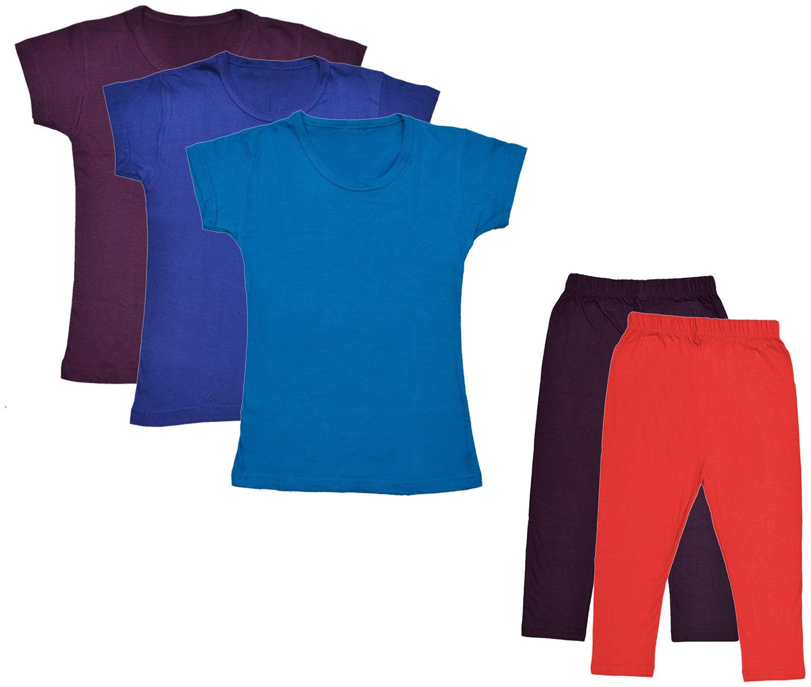 

Kavya Girl Cotton Top Bottom Set - Multi