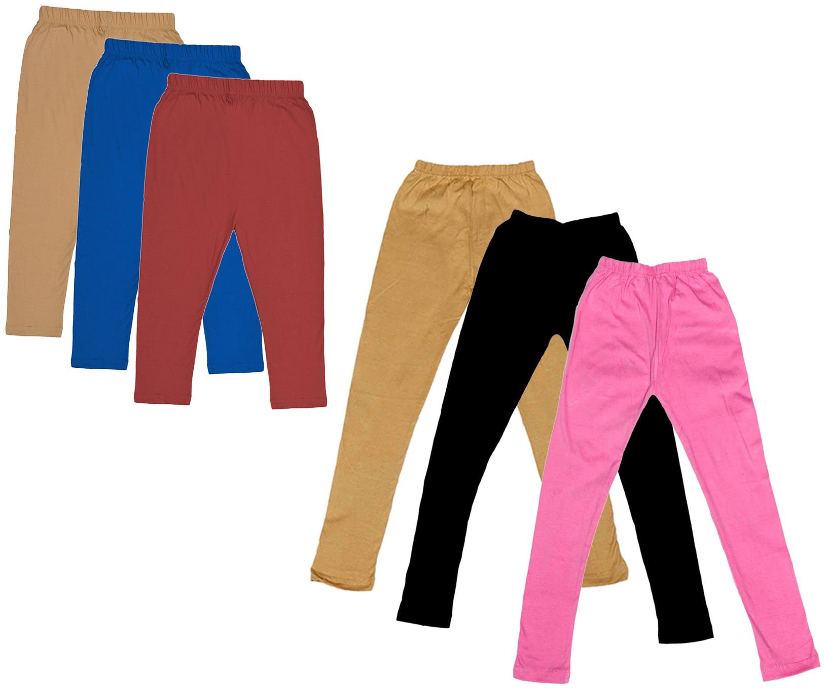 

Kavya Girl Cotton Solid Capri - Multi