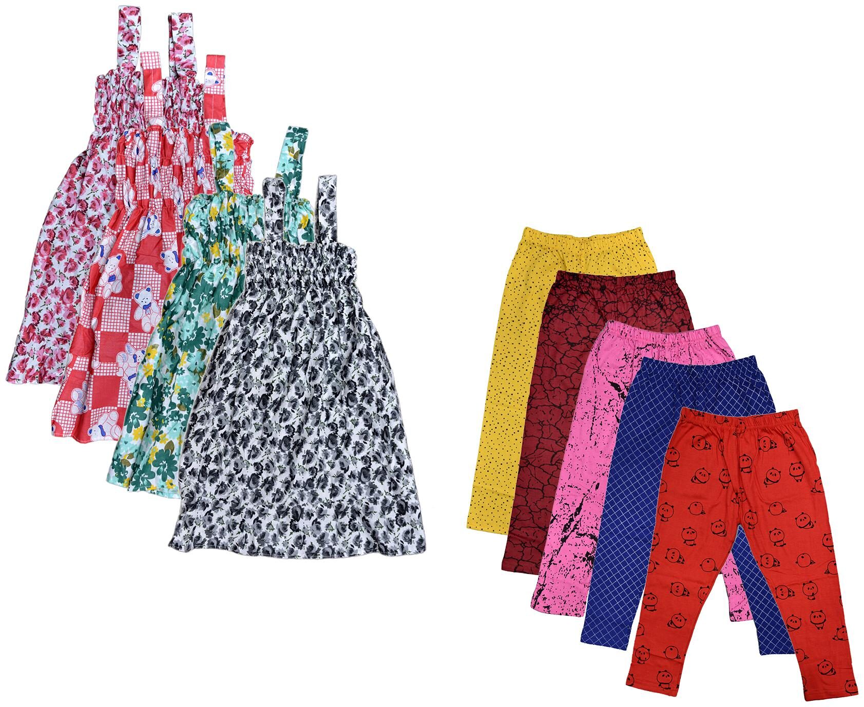 

Kavya Girl Cotton Top Bottom Set - Multi