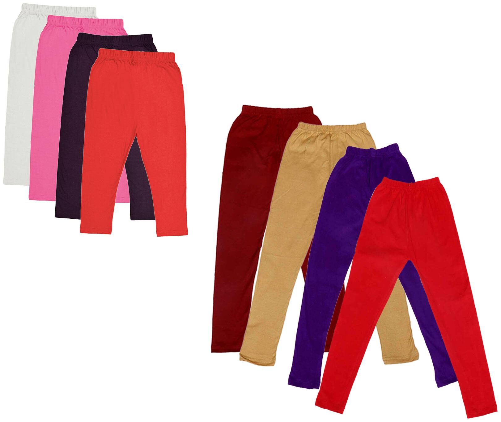 

Kavya Girl Cotton Solid Capri - Multi