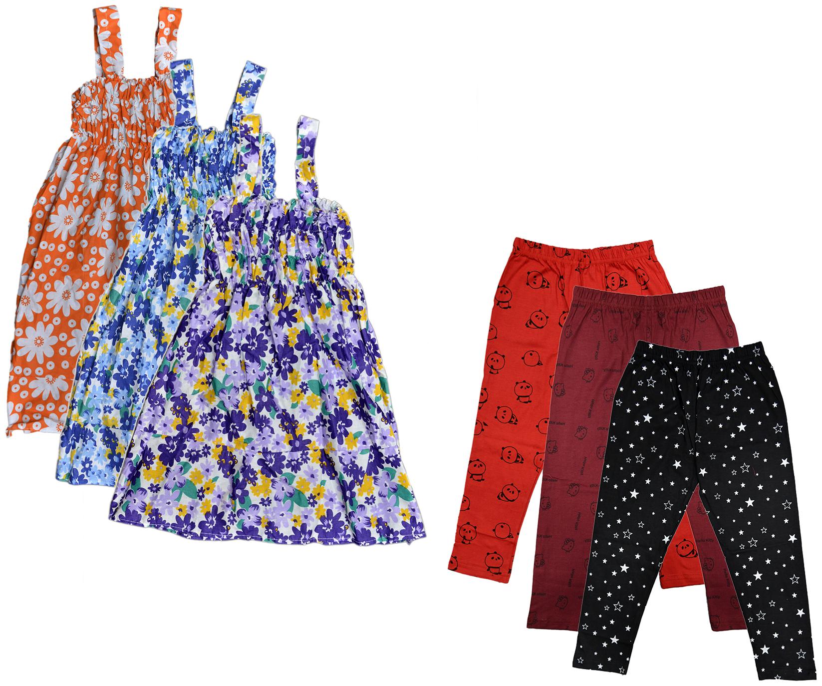 

Kavya Girl Cotton Top Bottom Set - Multi