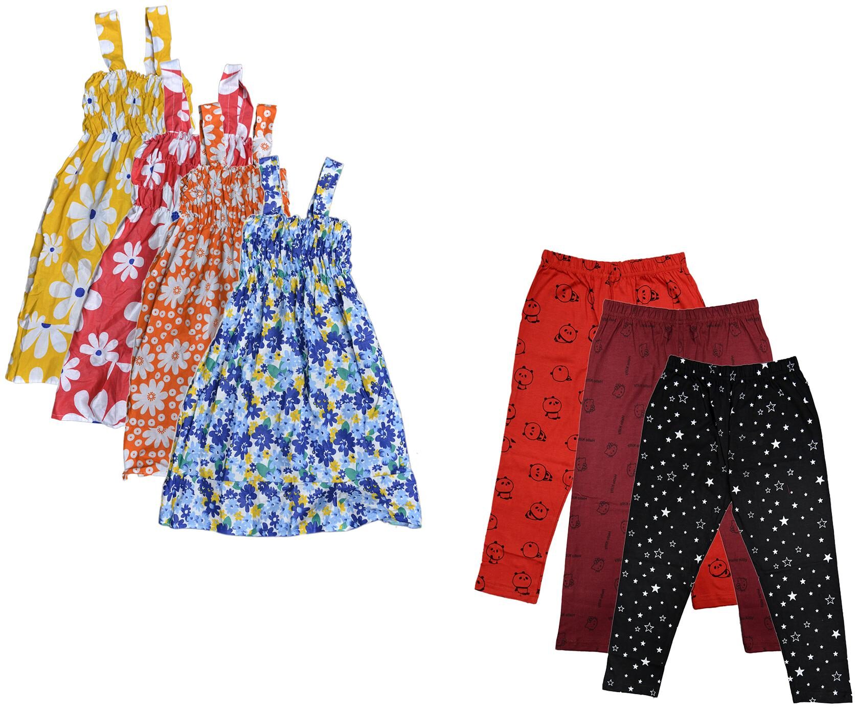

Kavya Girl Cotton Top Bottom Set - Multi