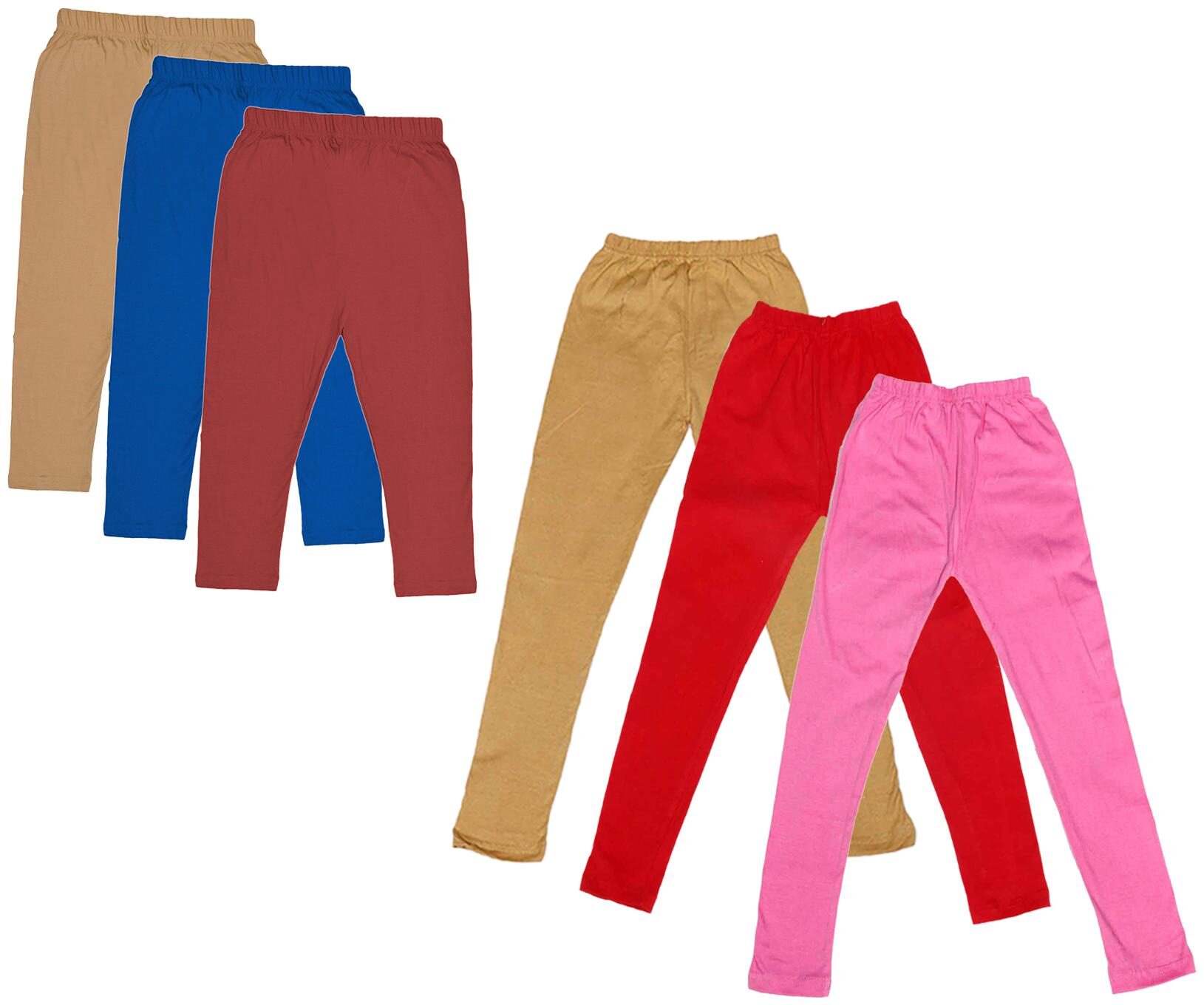 

Kavya Girl Cotton Solid Capri - Multi