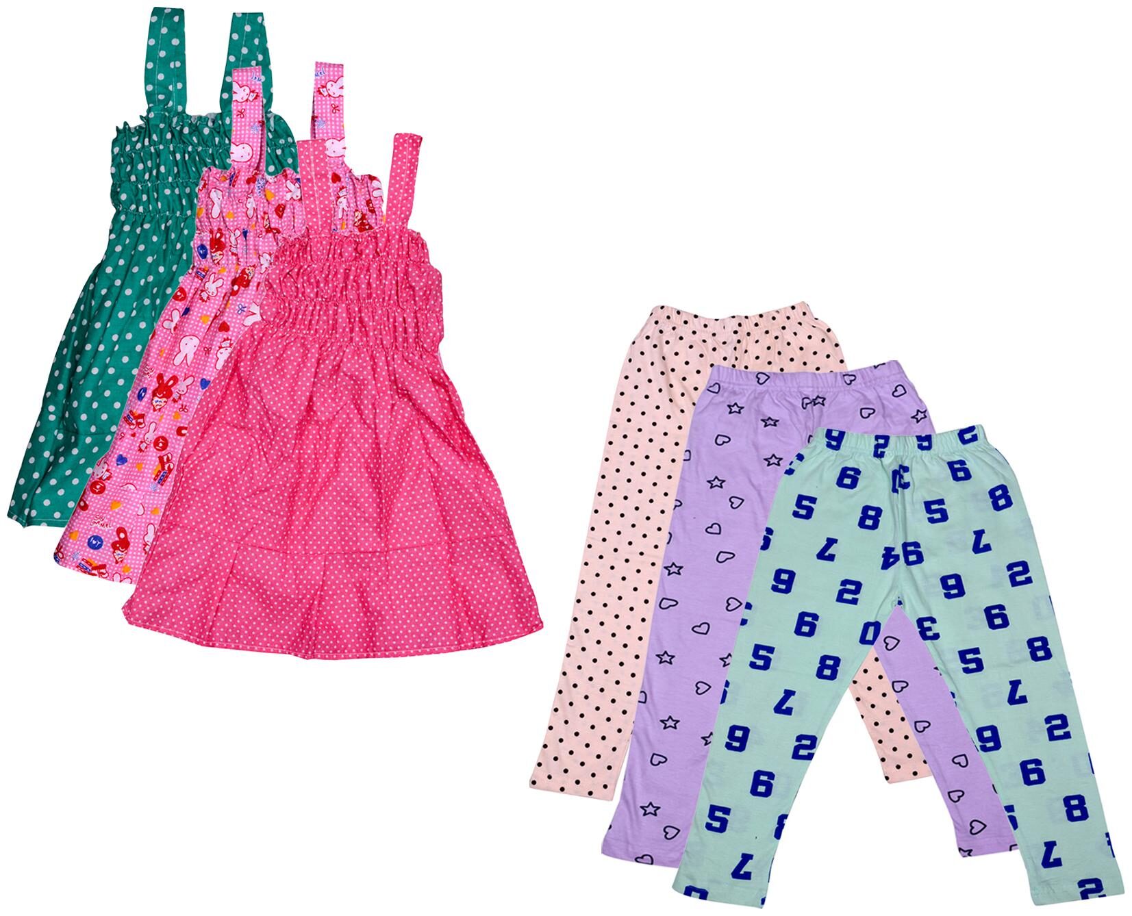 

Kavya Girl Cotton Top Bottom Set - Multi
