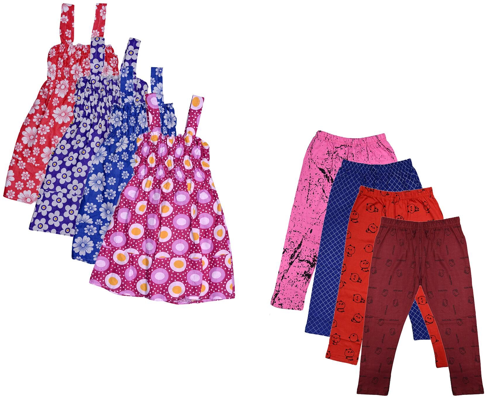 

Kavya Girl Cotton Top Bottom Set - Multi