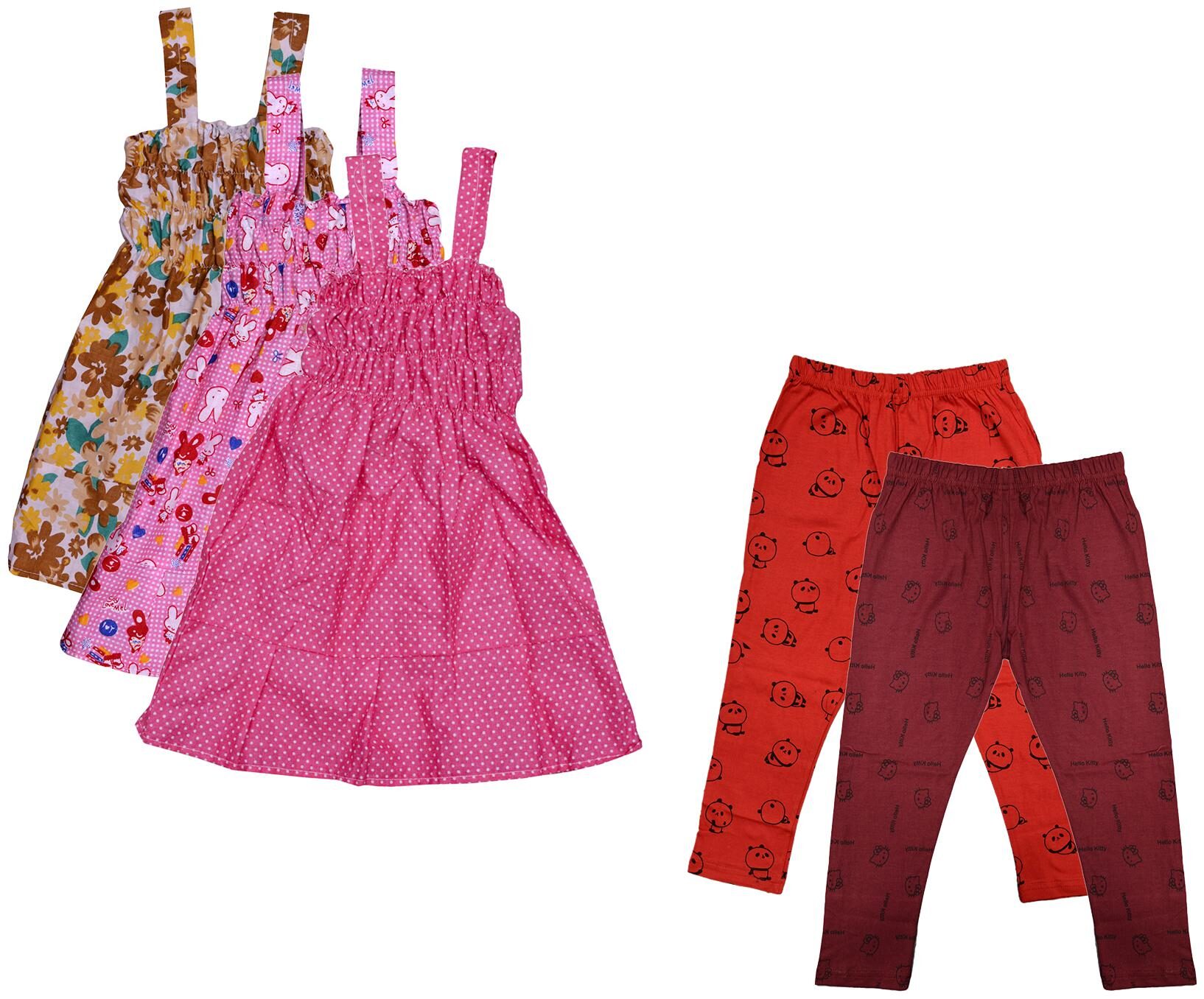 

Kavya Girl Cotton Top Bottom Set - Multi