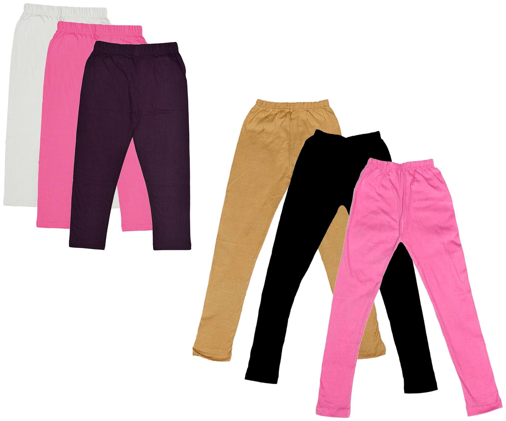 

Kavya Girl Cotton Solid Capri - Multi