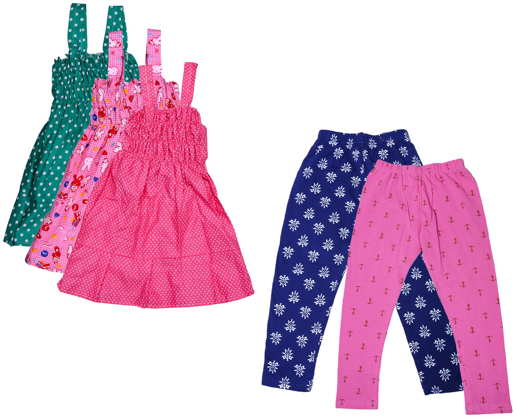 

Kavya Girl Cotton Top Bottom Set - Multi