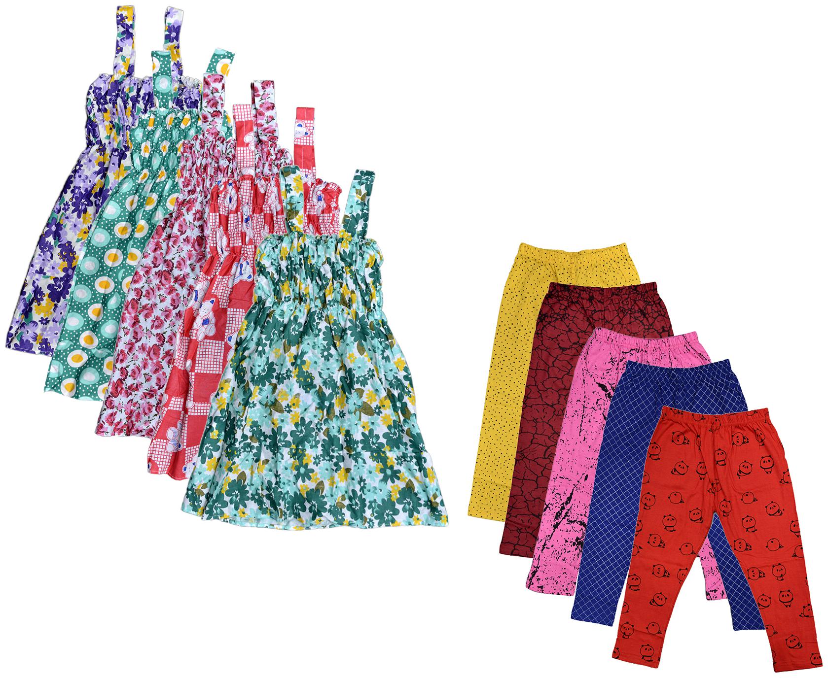 

Kavya Girl Cotton Top Bottom Set - Multi
