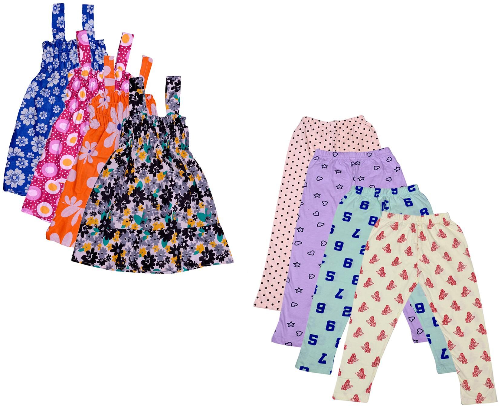 

Kavya Girl Cotton Top Bottom Set - Multi