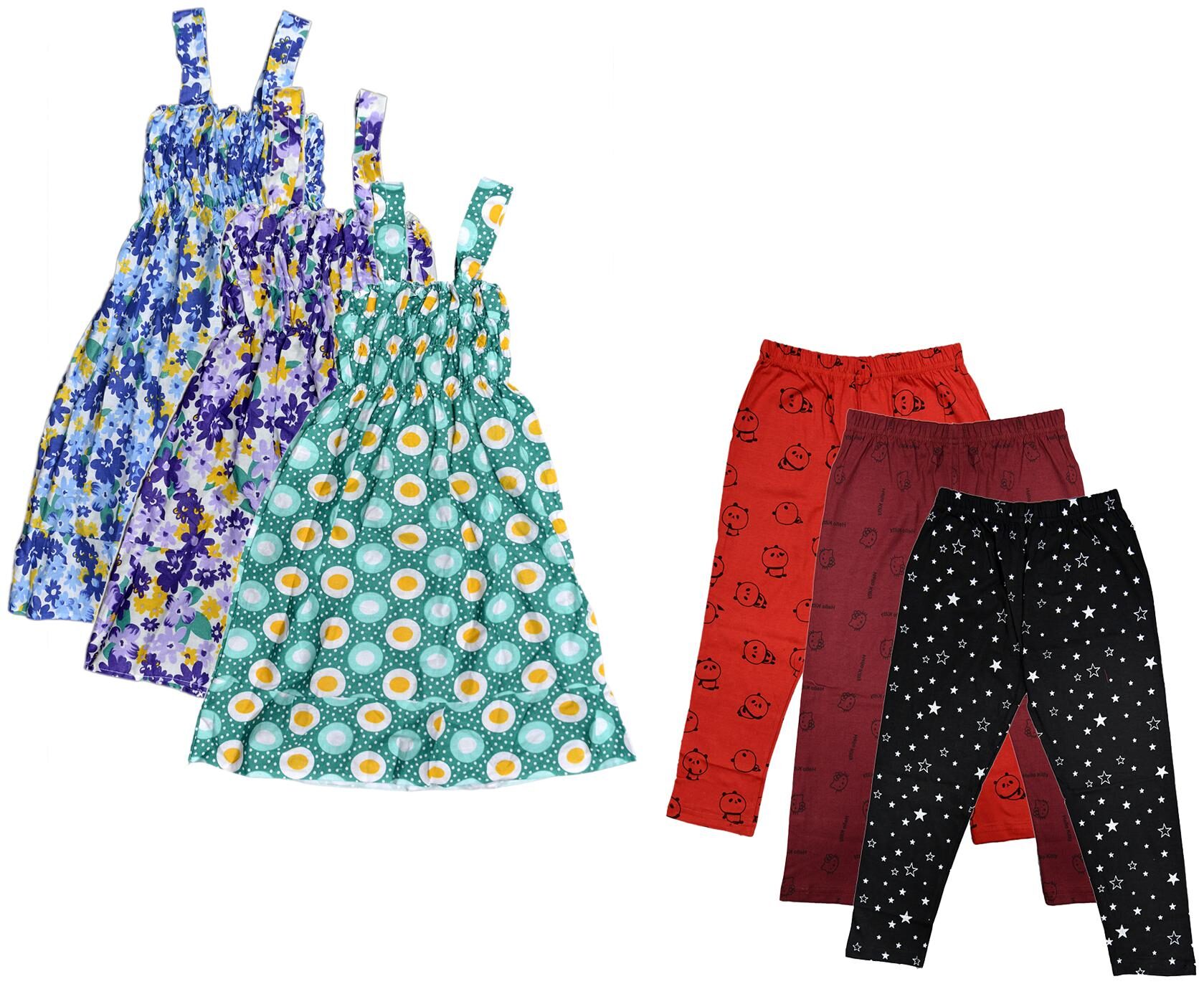

Kavya Girl Cotton Top Bottom Set - Multi