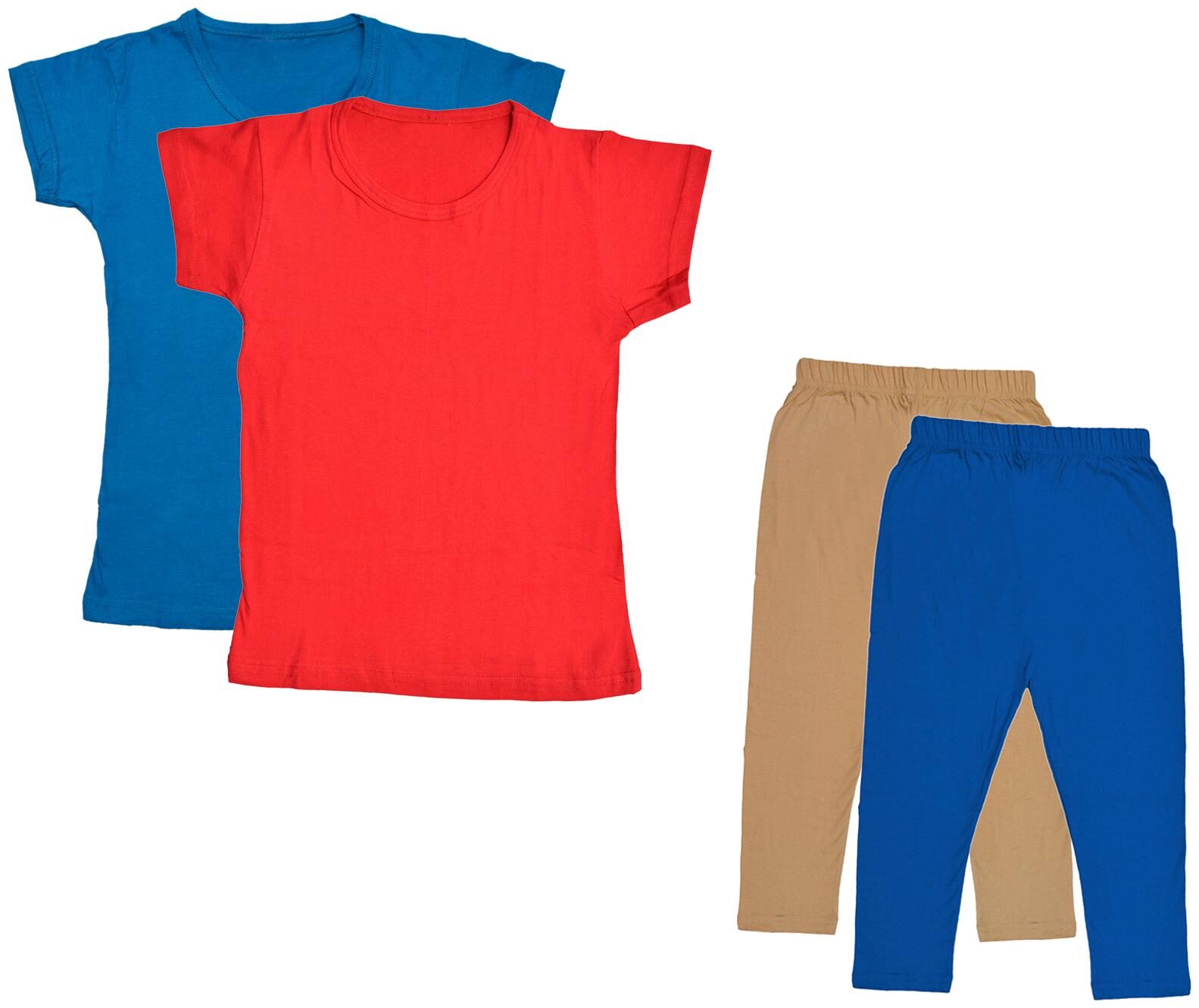 

Kavya Girl Cotton Top Bottom Set - Multi