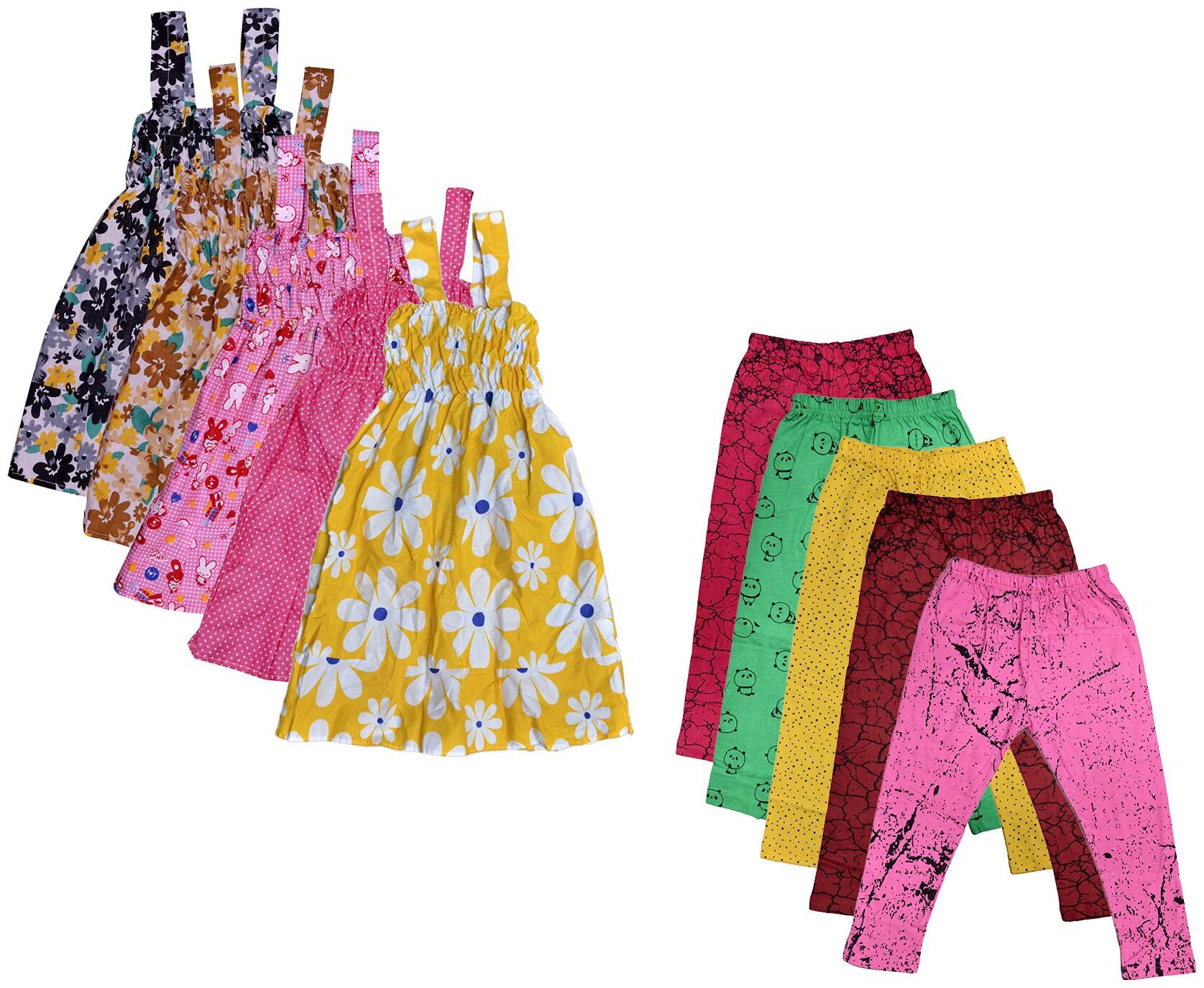 

Kavya Girl Cotton Top Bottom Set - Multi
