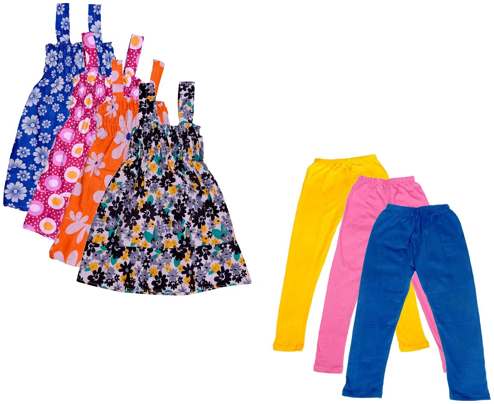 

Kavya Girl Cotton Top Bottom Set - Multi