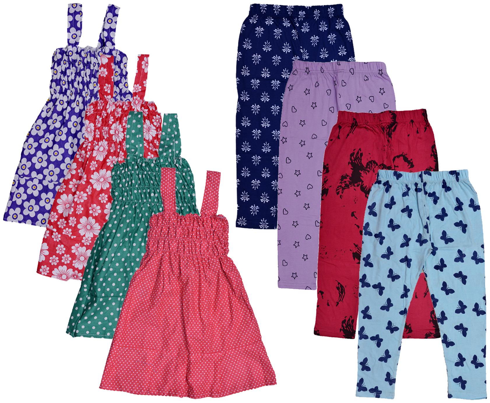 

Kavya Girl Cotton Top Bottom Set - Multi