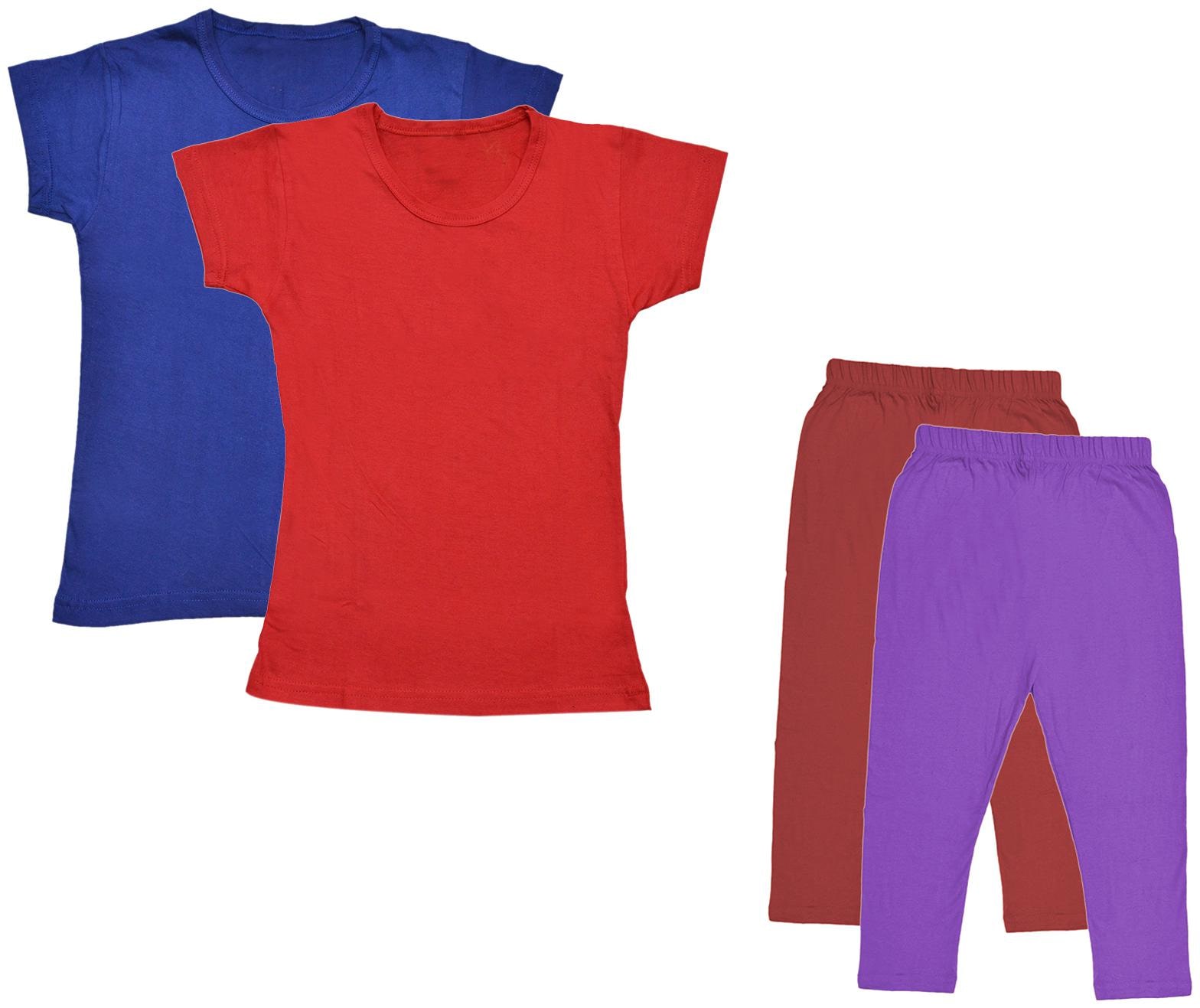 

Kavya Girl Cotton Top Bottom Set - Multi