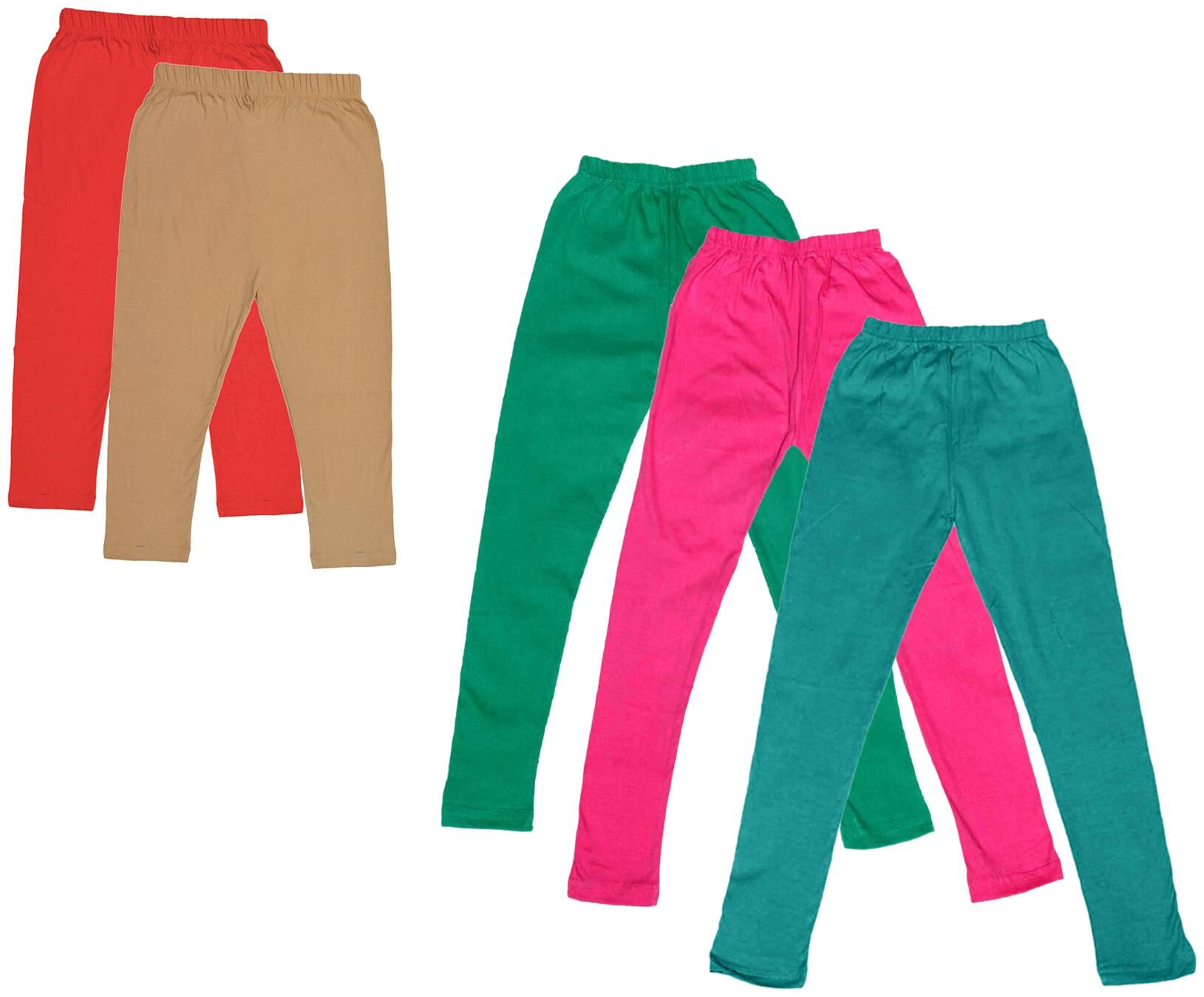

Kavya Girl Cotton Solid Capri - Multi