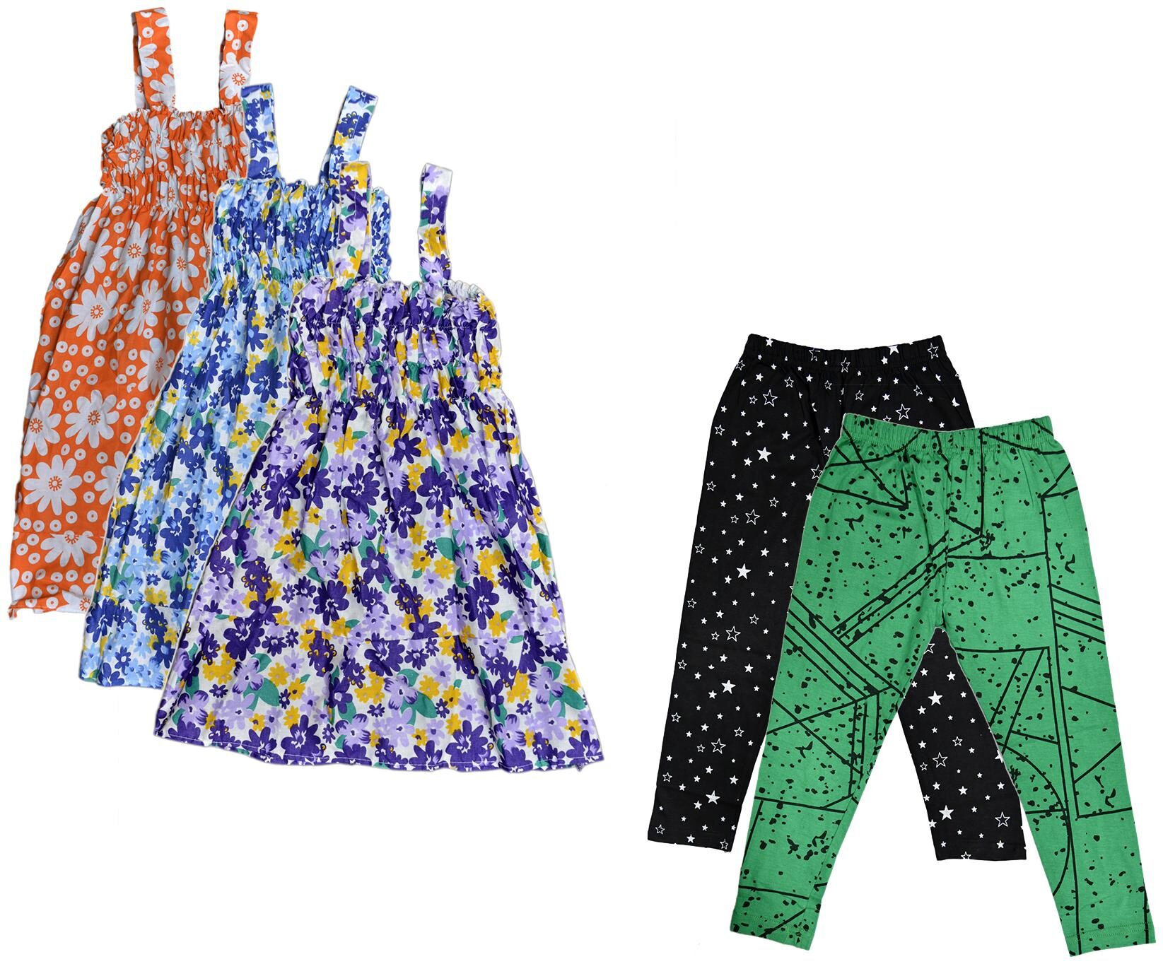 

Kavya Girl Cotton Top Bottom Set - Multi