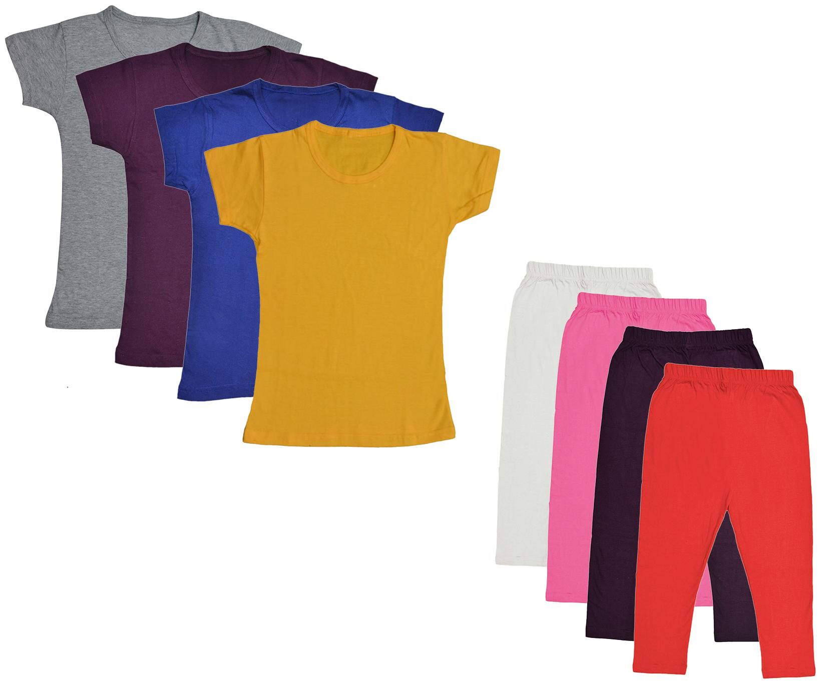 

Kavya Girl Cotton Top Bottom Set - Multi