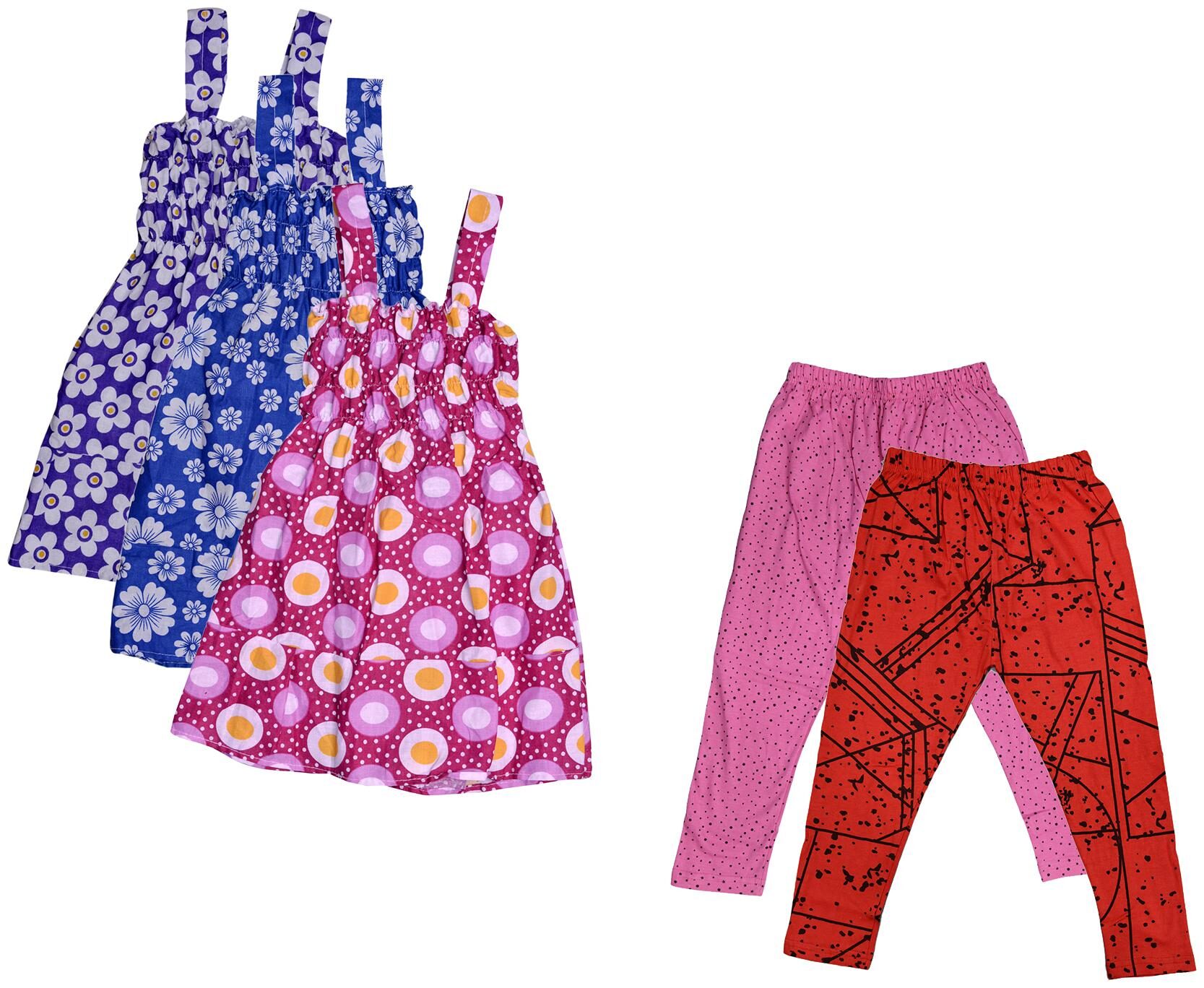 

Kavya Girl Cotton Top Bottom Set - Multi